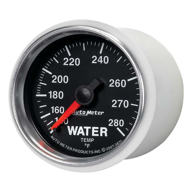 AutoMeter — AutoMeter Gauge Water Temp 2-1/16in. 140-280 Deg. F Mechanical Gs
2-1/16" WATER TEMP, - view 8