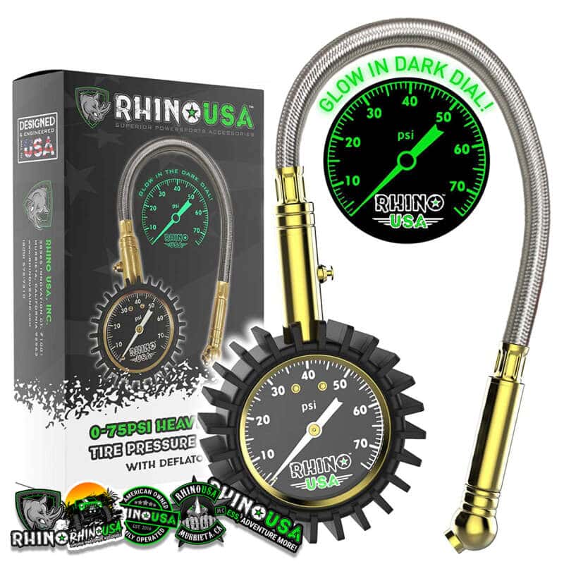 Rhino USA — Rhino USA 75 Psi Analog Heavy Duty Tire Pressure Gauge
Tire Gauge - view 1