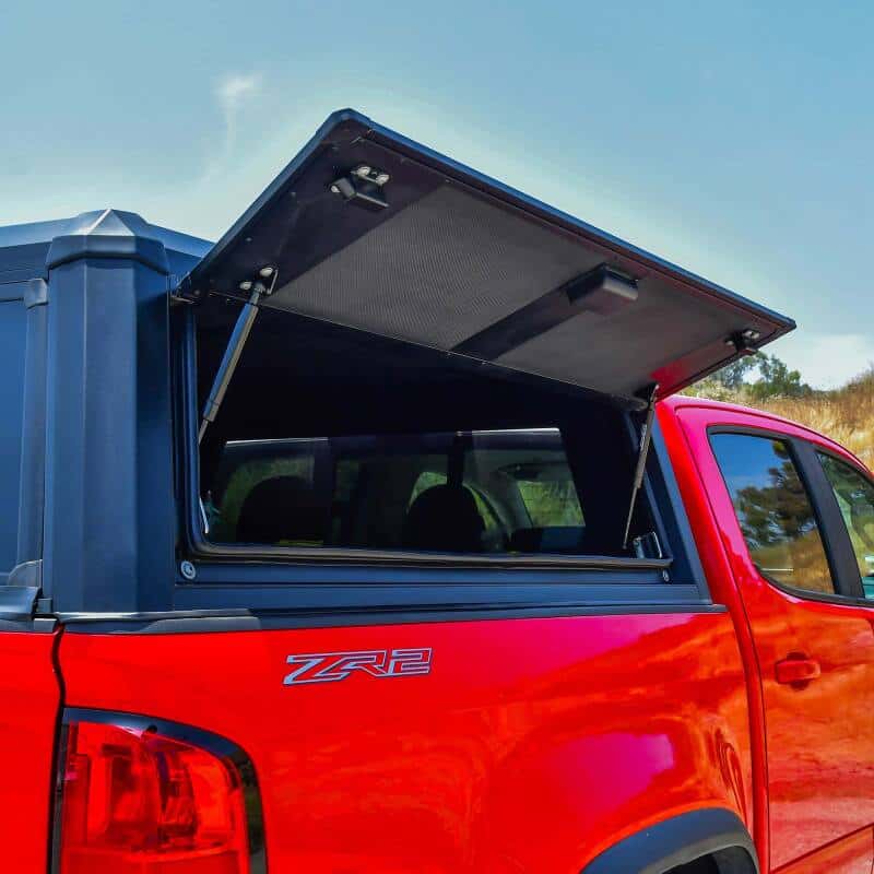 Westin — Westin 15-22 Chevrolet Colorado CC 5ft Bed EXP Truck Cap - Black (Box 1 ONLY) - view 15