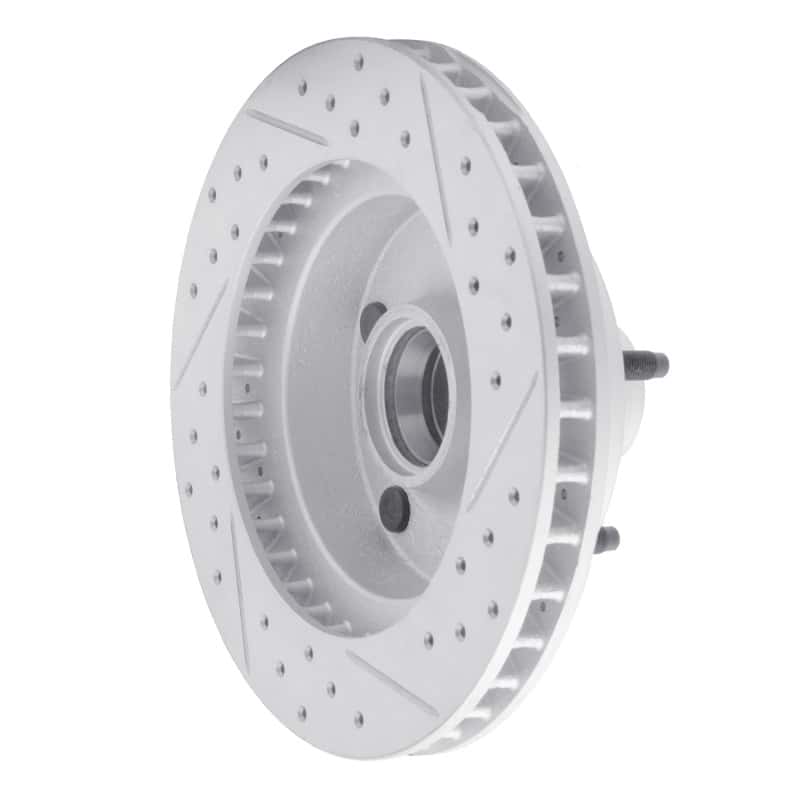 R1 Concepts — R1 73-93 Ford F-150 Rwd Front Left Drilled & Slotted Geo-Carbon Rotor - view 4