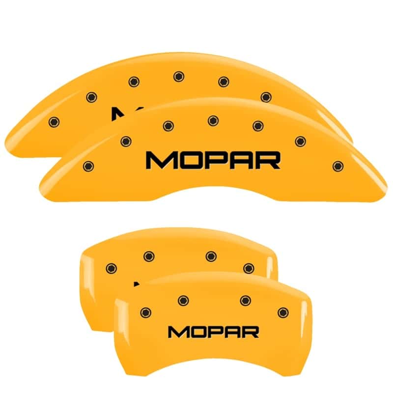 MGP — MGP 4 Caliper Covers Engraved Front & Rear MOPAR Yellow finish black ch
Caliper Covers - view 1