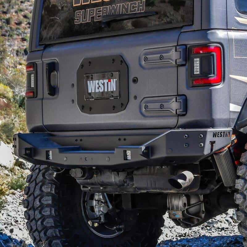 Westin — Westin 18-25 Wrangler JL Spare Tire Delete Plate - Tex. Blk
Rear Delete Plate - view 5