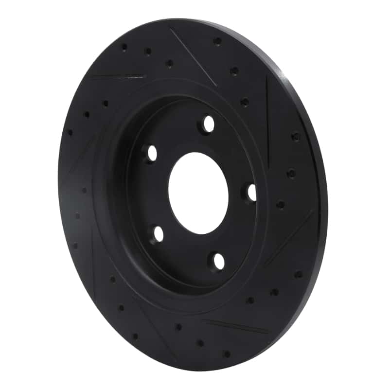 R1 Concepts — R1 08-16 Chrysler Town & Country Rear Left Drilled & Slotted Black Brake Rotor
R1 Brake Rotor Drill - view 4