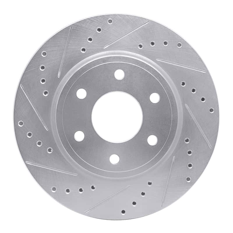 R1 Concepts — R1 05-21 Nissan Frontier Front Left Drilled & Slotted Silver Brake Rotor
R1 Brake Rotor Drill - view 1