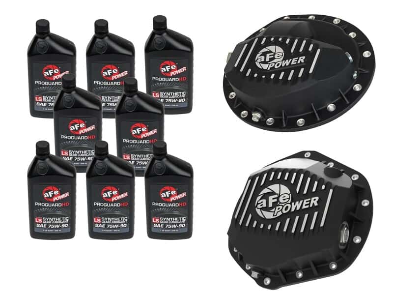 aFe — aFe Power Front/Rear Diff Cover Kit w/ Oil 03-13 Dodge L6 Trucks (AAM 9.25-14 & AAM 11.5-14)
Differential Cover - view 1