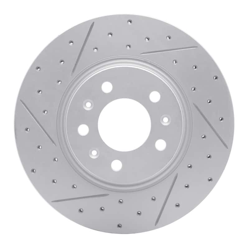 R1 Concepts — R1 06-10 Pontiac Solstice Front Left Drilled & Slotted Geo-Carbon Rotor - view 1