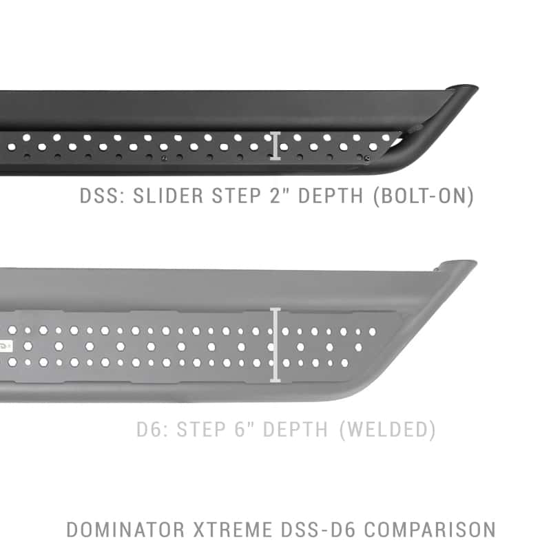 Go Rhino — Go Rhino Dominator Extreme DSS Sliders - Tex Blk - 73in
Dominator Sliders - view 9