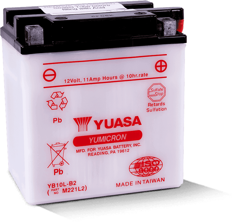 Yuasa Battery — Yuasa YB10L-B2 Yumicron 12-Volt Battery - view 2