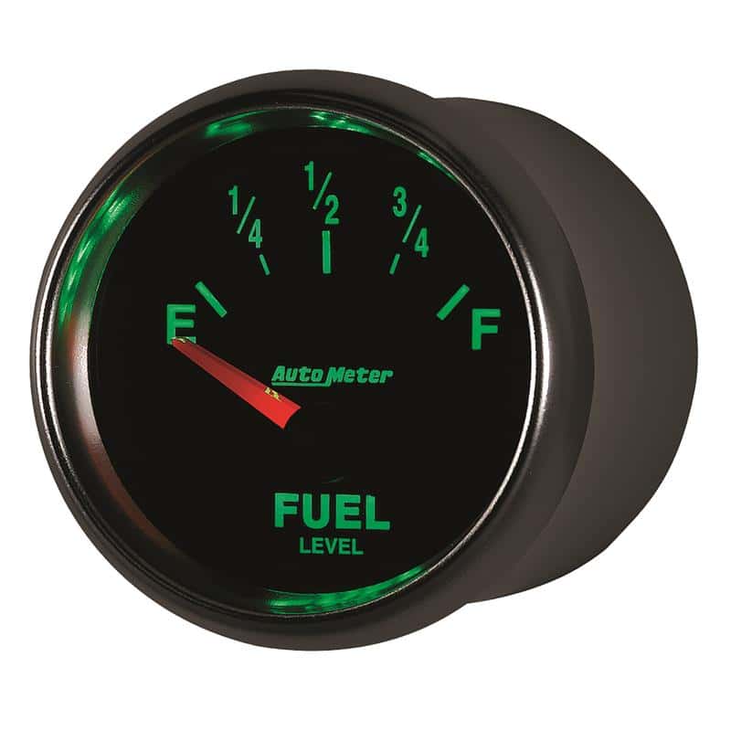 AutoMeter — AutoMeter Gauge Fuel Level 2-1/16in. 240 Ohm(e) to 33 Ohm(f) Elec Gs
2-1/16" FUEL LEVEL, - view 4