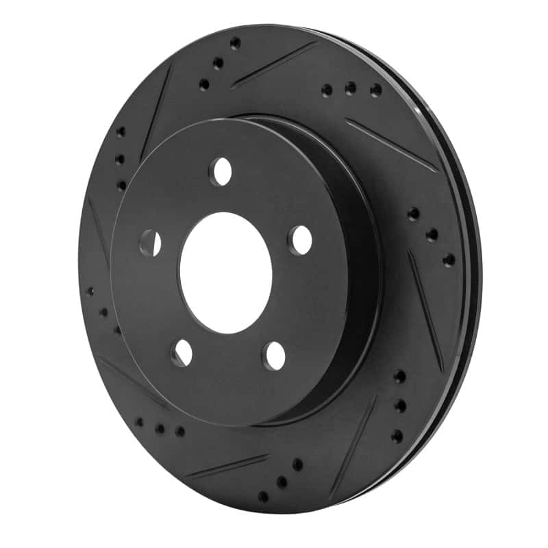R1 Concepts — R1 1993-1997 Chevrolet Camaro Rear Left Drilled & Slotted Black Brake Rotor
R1 Brake Rotor Drill - view 2