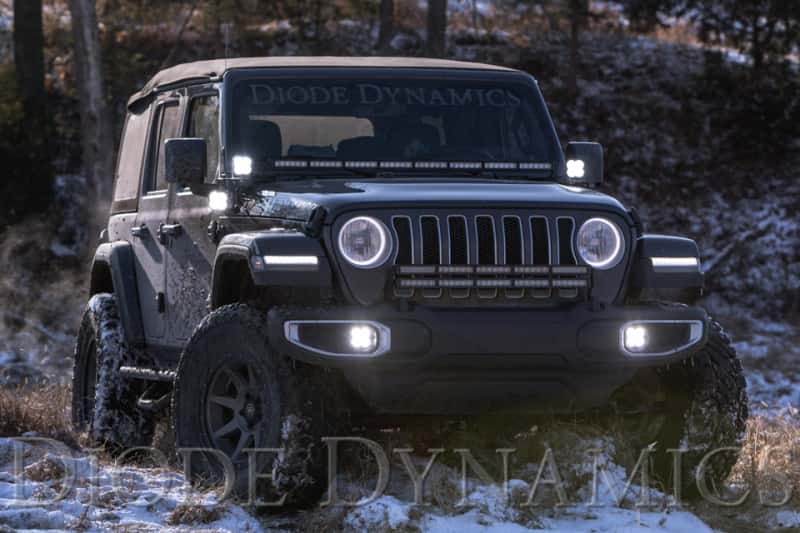 Diode Dynamics — Diode Dynamics 18-21 Jeep JL Wrangler/Gladiator SS3 Cowl LED Bracket Kit - White Sport - view 10