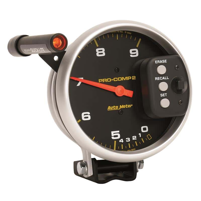 AutoMeter — Autometer Pro-Comp 5 inch 9000 RPM Dual Range w/ Shift-Lite and Memory Tach
5" TACH, 9,000 RPM, - view 6