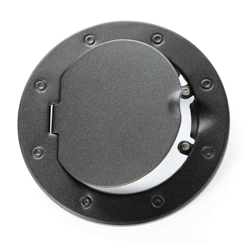 Rugged Ridge — Rugged Ridge 07-18 Jeep Wrangler JK Textured Black Non-Locking Gas Cap Door
FuelFillerDoorCvr
OFFROAD_EXTERIOR - view 3