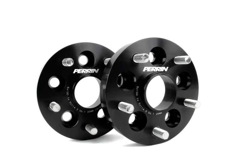 Perrin Performance — PERRIN Subaru/Toyota/Scion 25mm Wheel Adapter (Bolt-On Type) 5x100 to 5x114.3 w/56mm Hub - Pair
paPSP-WHL-226BK - view 1
