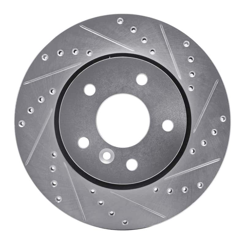 R1 Concepts — R1 94-02 Land Rover Range Rover Front Right Drilled & Slotted Silver Brake Rotor
R1 Brake Rotor Drill - view 1