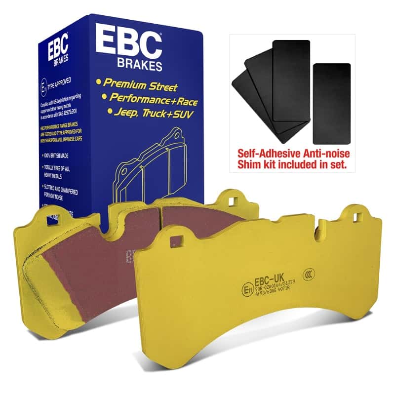 EBC — EBC 2014+ Volvo S60 Polestar/V60 Polestar 3.0T Yellowstuff Front Brake Pads
Disc Brake Pad - view 8