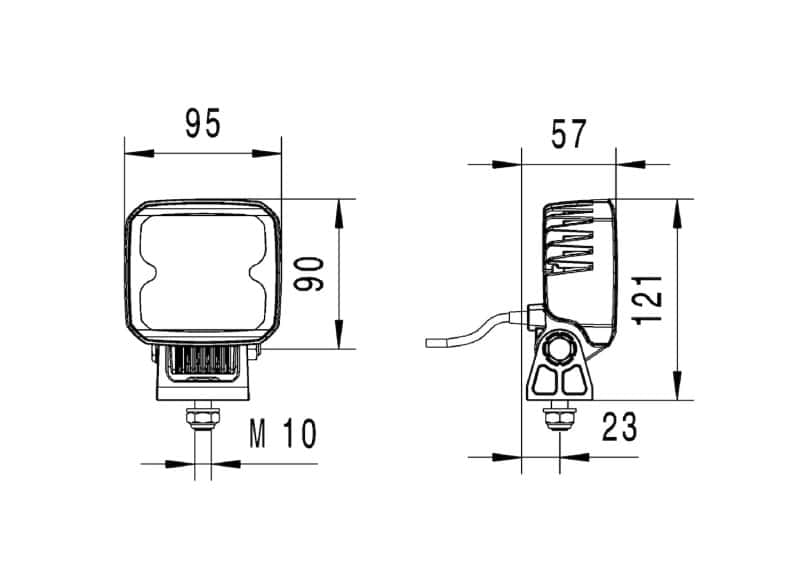 Hella — Hella Work Lamp Wa 0Gr Md1224 LtDt Rl15 1Ga
WORK LAMP - view 7