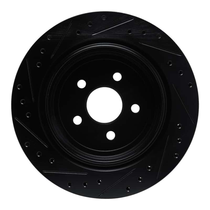 R1 Concepts — R1 89-95 Chrysler LeBaron Rear Right Drilled & Slotted Black Brake Rotor
R1 Brake Rotor Drill - view 5