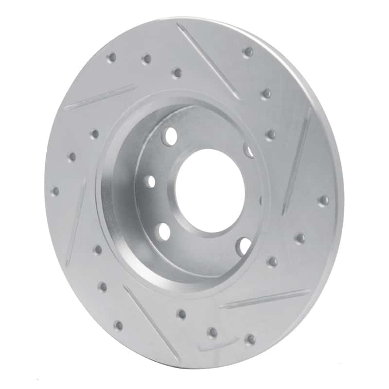 R1 Concepts — R1 2009-2019 Fiat 500 (USA/Canada) Rear Left Drilled & Slotted Silver Brake Rotor
R1 Brake Rotor Drill - view 4
