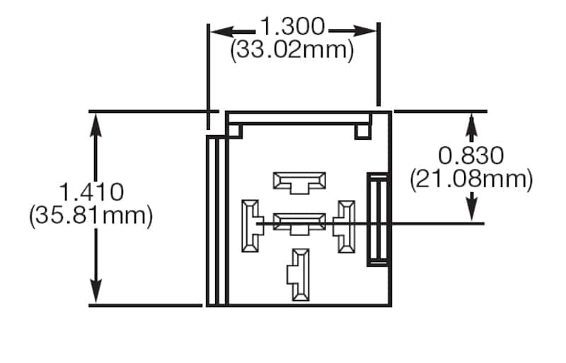 Hella — Hella Relay Socket Mini 5 Term Bkt 1
Relay Connector - view 3