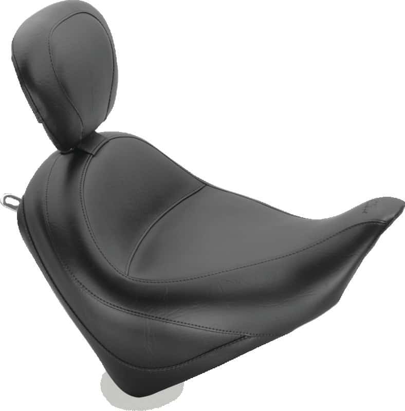 Mustang Motorcycle — Mustang 10-21 Honda VT1300CX Fury Wide Touring Solo Seat w/Driver Backrest - Black - view 1