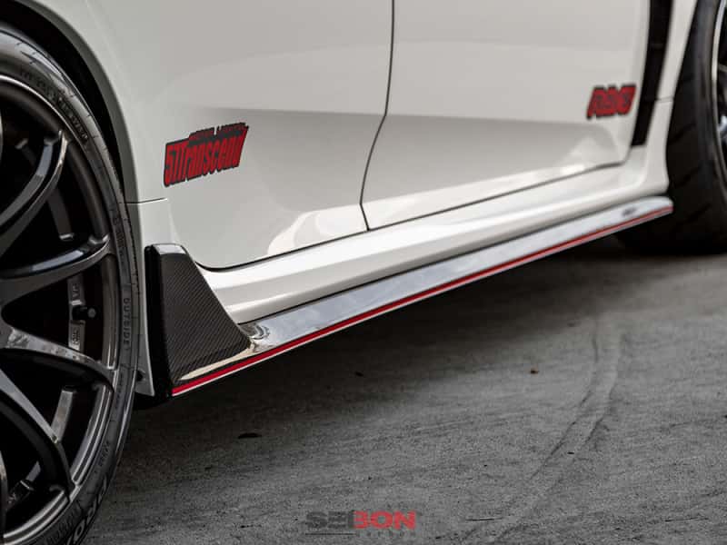 Seibon — Seibon 2017 Honda Civic Type R OEM Carbon Fiber Side Skirts - view 12