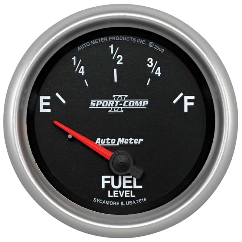 AutoMeter — Autometer Sport-Comp II 2-5/8in Fuel Level Gauge
2-5/8" FUEL LEVEL, 2 - view 1