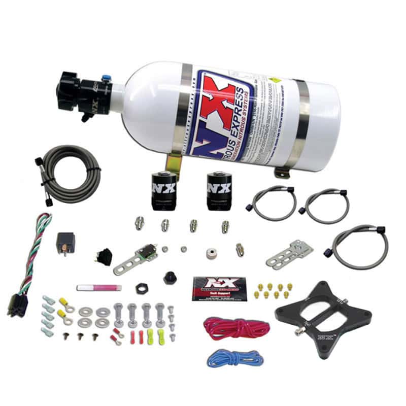 Nitrous Express — Nitrous Express 96-04 Ford Mustang 4.6L 2 Valve Nitrous Plate Kit w/10lb Bottle
Injection System Kit
N2OSys - view 3