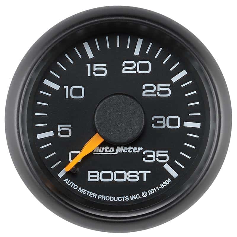 AutoMeter — Autometer Factory Match GM 2-1/16in 35 PSI Mechanical Boost Gauge
2-1/16" BOOST, 0-35 - view 2