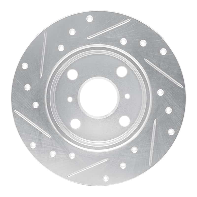 R1 Concepts — R1 85-86 Toyota MR2 Rear Right Drilled & Slotted Silver Brake Rotor
R1 Brake Rotor Drill - view 5
