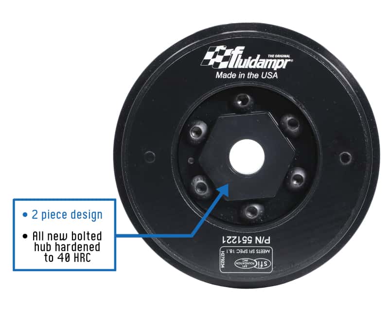 Fluidampr — Fluidampr 91-08 VW Golf/05-12 Passat B6/B7 / 03-10 Audi TT Steel Internally Balanced Damper
Harmonic Balancer - view 14