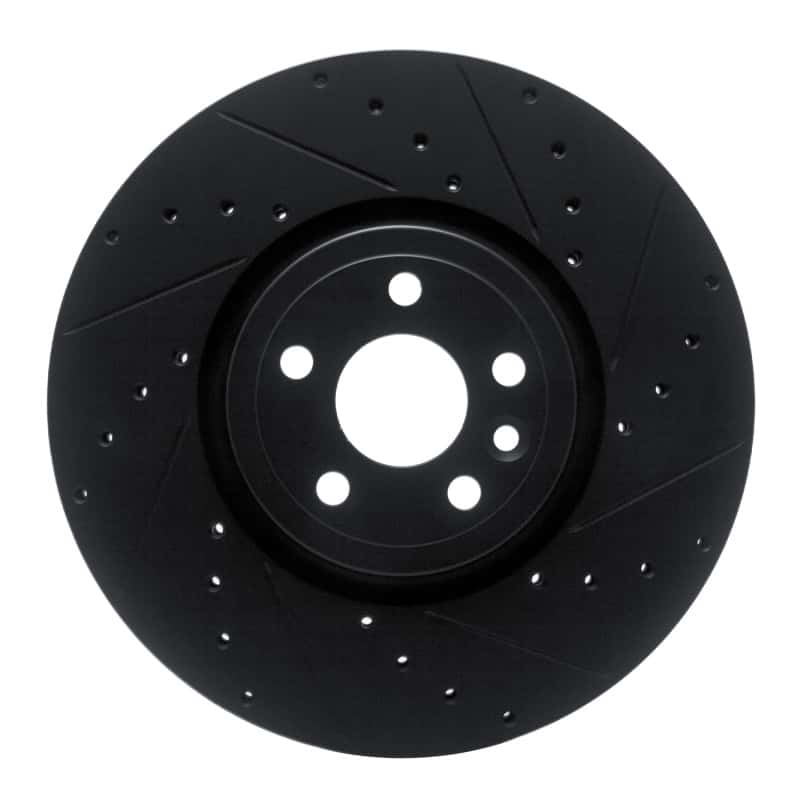 R1 Concepts — R1 2017-2020 Jaguar F-Pace Front Right Drilled & Slotted Black Brake Rotor
R1 Brake Rotor Drill - view 1