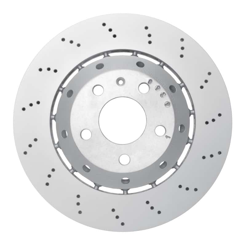 DFC — DFC 07-08 Audi RS4 Right Rear Drilled Hi-Carbon Alloy Geomet Coated Rotor
DFC Brake Rotor - view 1