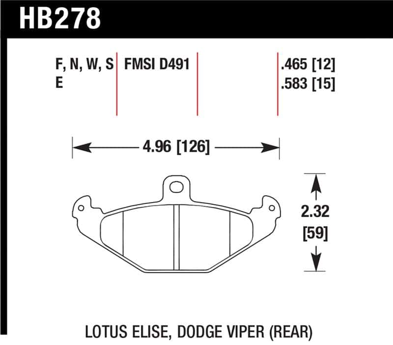 Hawk Performance — Hawk HPS Street Brake Pads
Disc Brake Pad - view 1