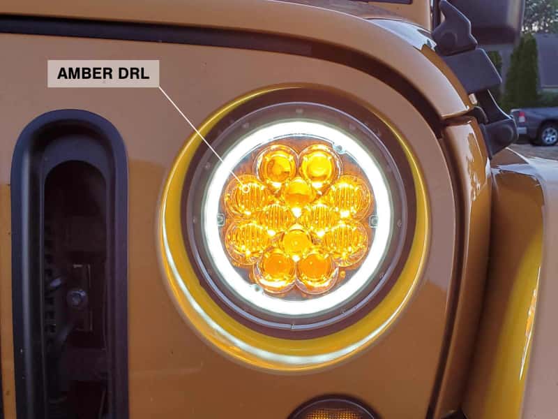 Raxiom — Raxiom 97-18 Jeep Wrangler TJ/JK Axial Spider LED Headlight w/ Amber DRL- Chrome Hsng (Clear Lens)
Headlights - view 17