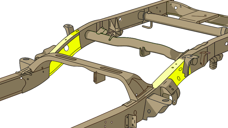 RustBuster — Rust Buster 1999-2006 Chevy & GMC Pick Up Truck ward Rear Frame Repair Kit - Right - view 7
