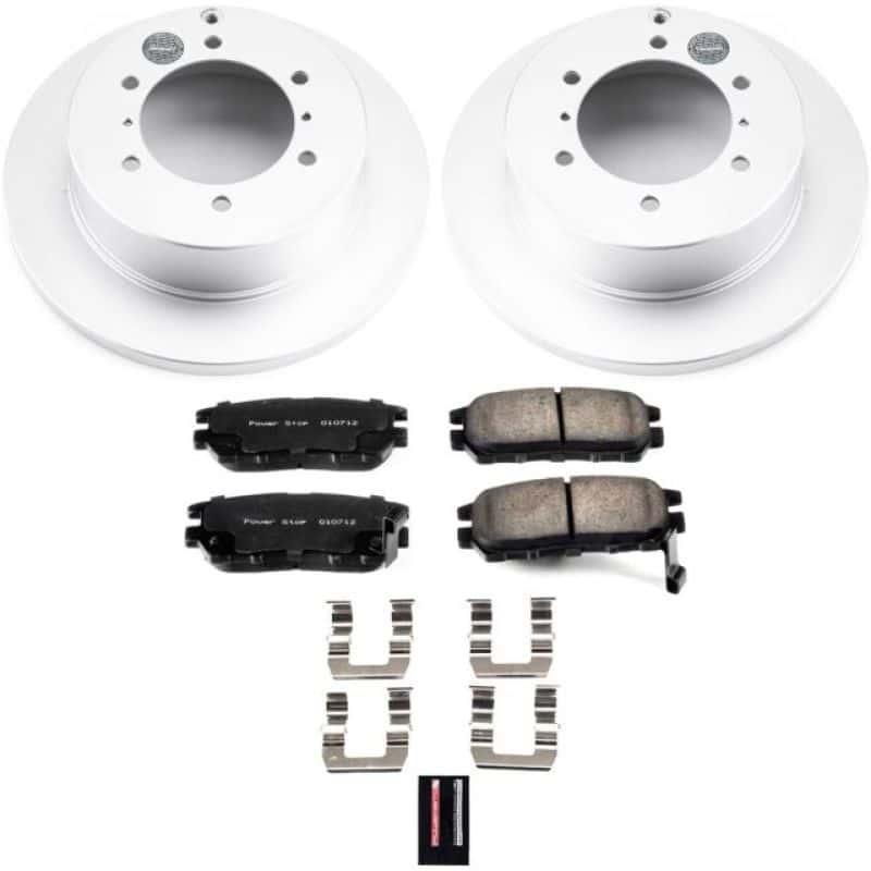 PowerStop — Power Stop 91-00 Mitsubishi Montero Rear Z17 Evolution Geomet Coated Brake Kit - view 1