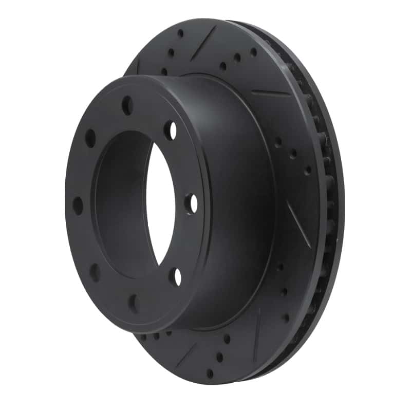 R1 Concepts — R1 99-05 Ford F-250 2WD (Super Duty) Rear Left Drilled & Slotted Black Brake Rotor
R1 Brake Rotor Drill - view 2