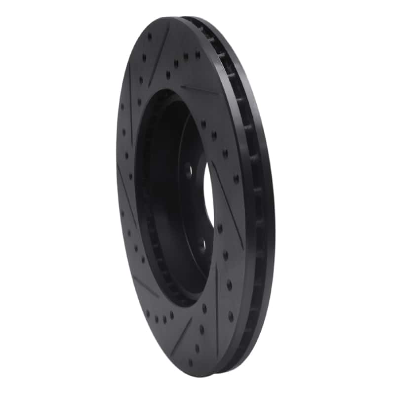 R1 Concepts — R1 84-95 Mercedes-Benz 260E Front Right Drilled & Slotted Black Brake Rotor
R1 Brake Rotor Drill - view 4