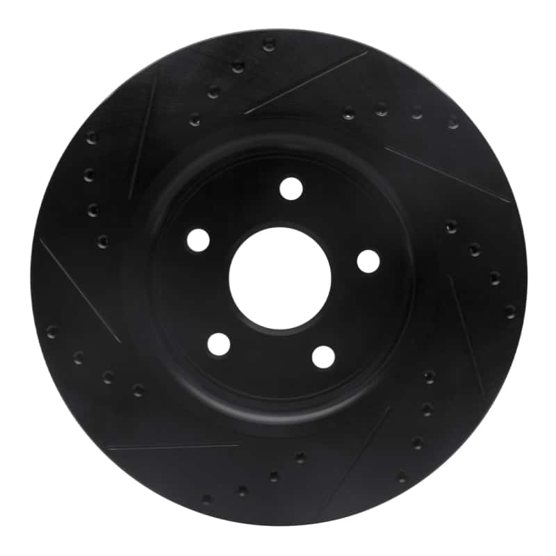 R1 Concepts — R1 05-10 Jeep Commander Front Right Drilled & Slotted Black Brake Rotor
R1 Brake Rotor Drill - view 5
