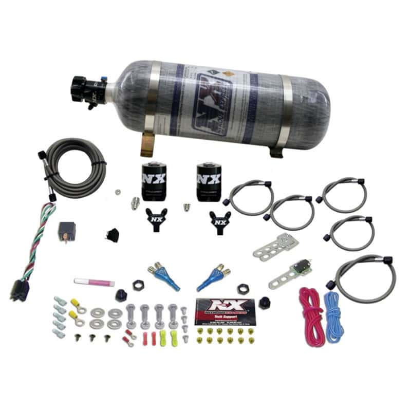 Nitrous Express — Nitrous Express Dual Nozzle Sport Compact Nitrous Kit (35-50-75HP) w/12lb Bottle
Injection System Kit
N2OSys - view 1