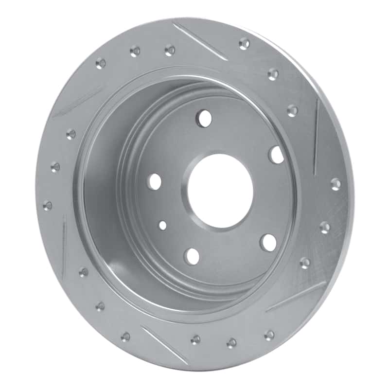 R1 Concepts — R1 99-02 Daewoo Leganza Rear Left Drilled & Slotted Silver Brake Rotor
R1 Brake Rotor Drill - view 4