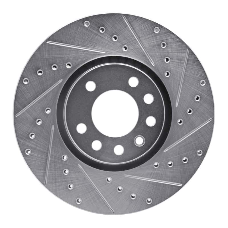 R1 Concepts — R1 99-10 Chevrolet ASTRA (Mexico) Front Right Drilled & Slotted Silver Brake Rotor
R1 Brake Rotor Drill - view 1