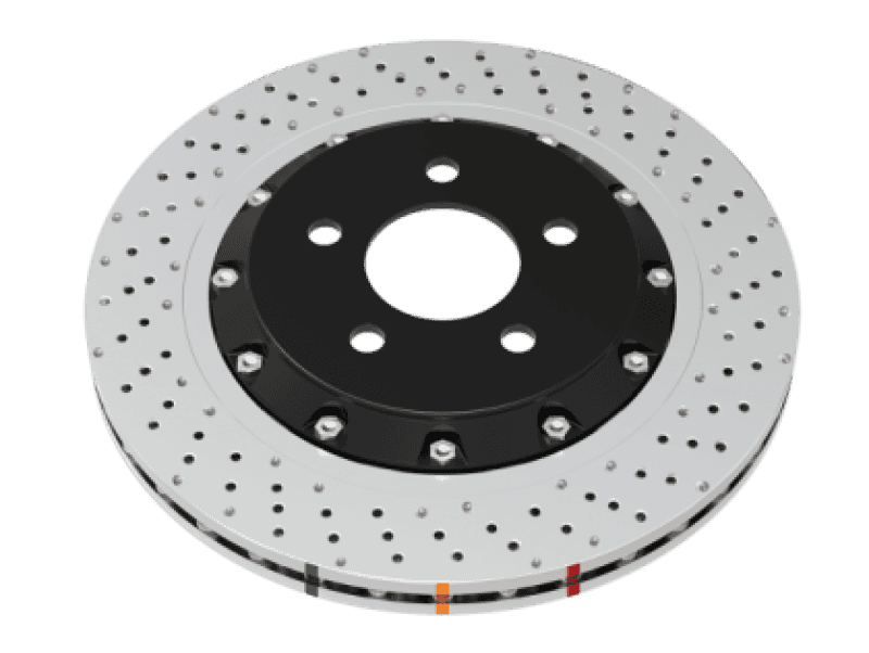 DBA — DBA 15-18 BMW M3 (w/Iron Rotors) Front 5000 Series Cross Drilled Rotor w/Silver Hat
Brake Rotor - view 2