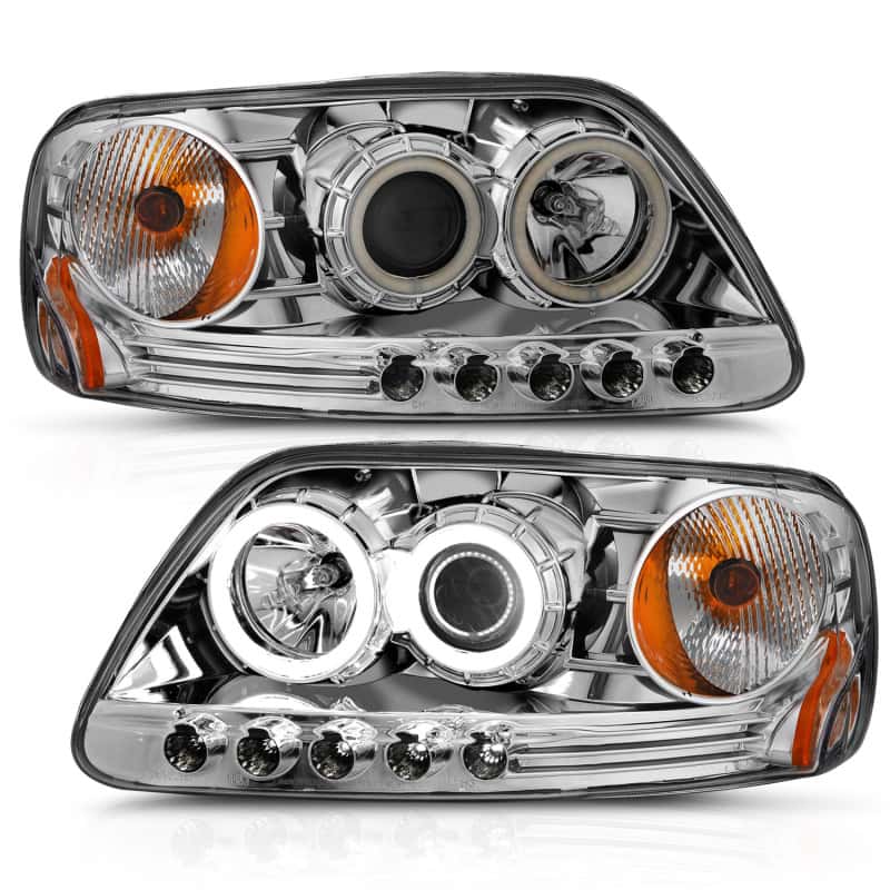 ANZO — ANZO 1997.5-2003 Ford F-150 Projector Headlights w/ Halo Chrome 1pc
Head Light Set
HdLtSet - view 2