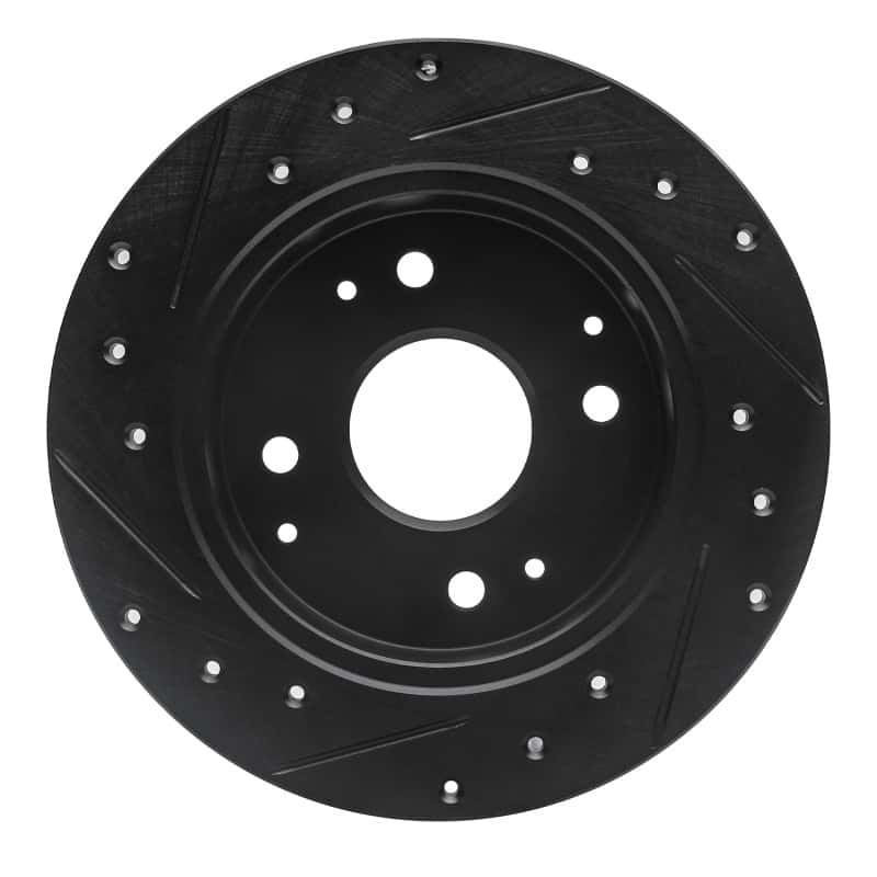 R1 Concepts — R1 92-97 Acura CL Rear Right Drilled & Slotted Black Brake Rotor
R1 Brake Rotor Drill - view 5