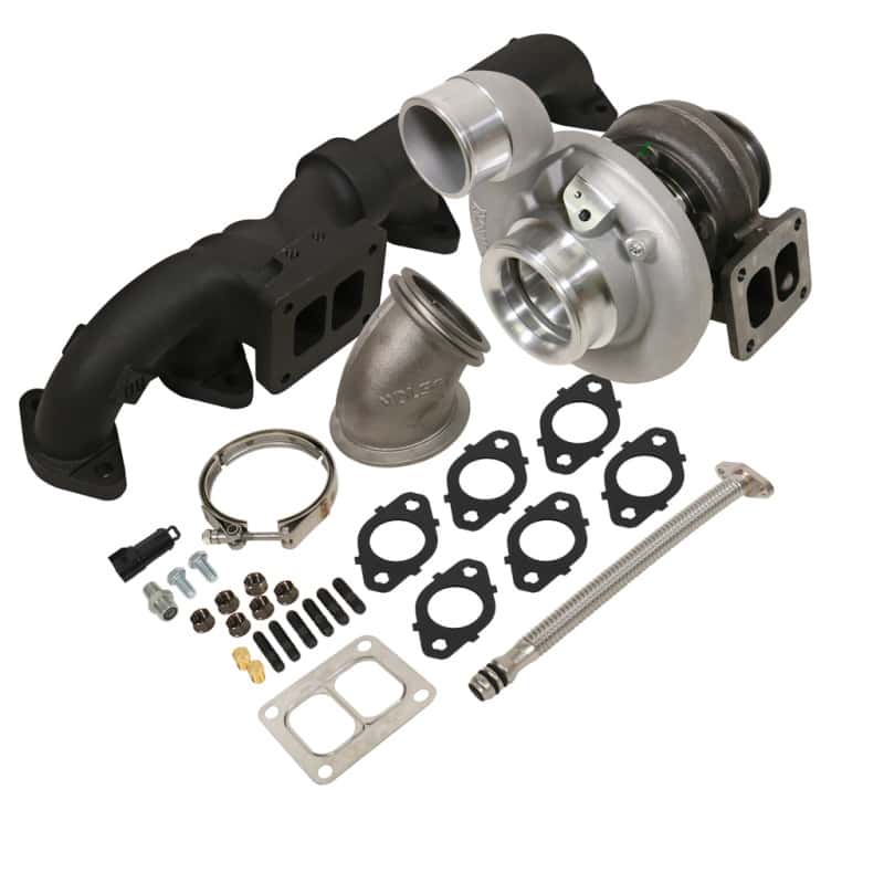 BD Diesel — BD Diesel Iron Horn 5.9L Turbo Kit S369SXE/80 0.91AR Dodge 03-07
IRON HORN TURBO KIT
Turbocharger Kit - view 1