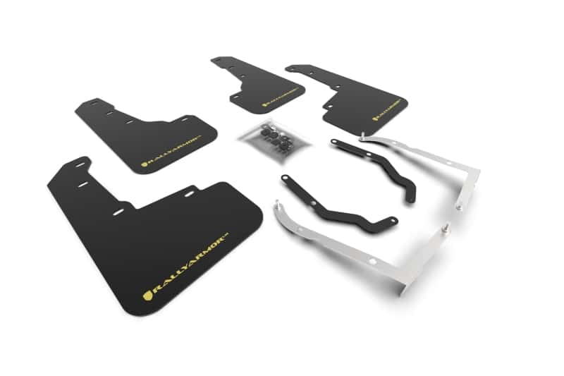 Rally Armor — Rally Armor 18-23 Subaru Crosstrek Black UR Mud Flap w/Yellow Pearl Logo
Mud Flap - view 1