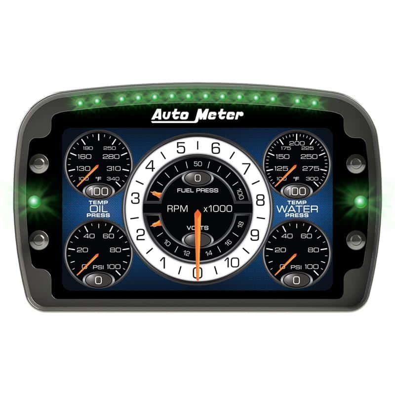 AutoMeter — Autometer Racing Instrument Display Color LCD Including Shift and Alarm Lights Datalogging CD7
LCD COMPETITION DASH - view 5