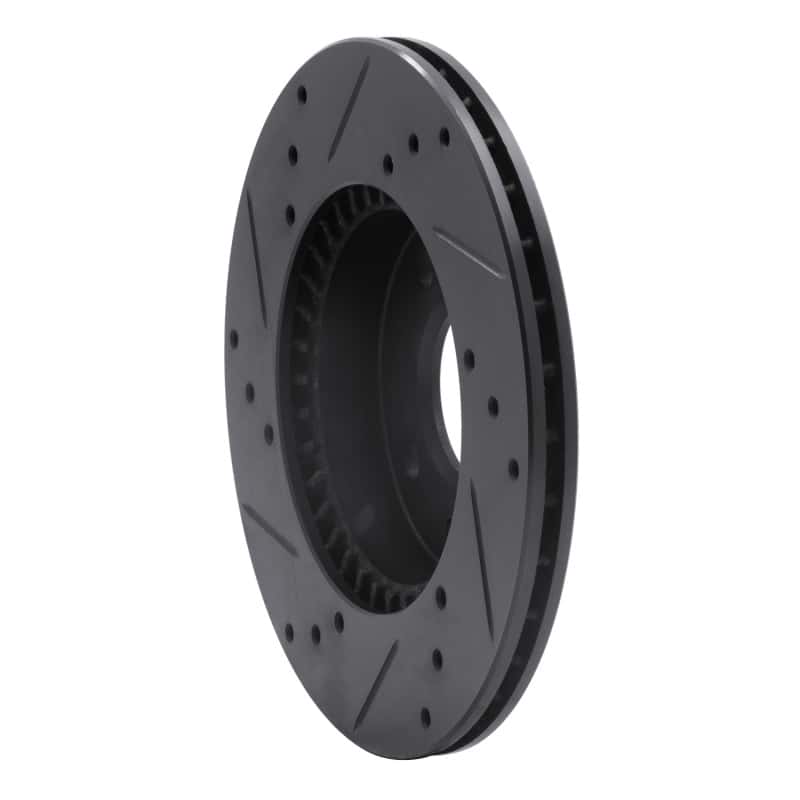 R1 Concepts — R1 95-00 Nissan Sentra Front Right Drilled & Slotted Black Brake Rotor
R1 Brake Rotor Drill - view 4